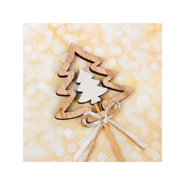 Декор на палочке "Ёлочки"