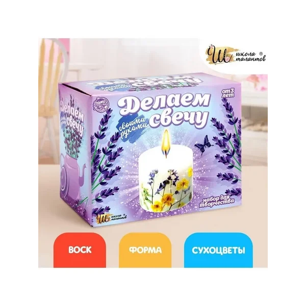 Набор для творчества "Делаем свечу: Сухоцветы"