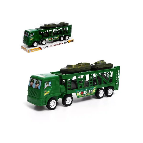 Грузовик инерционный Военный автовоз