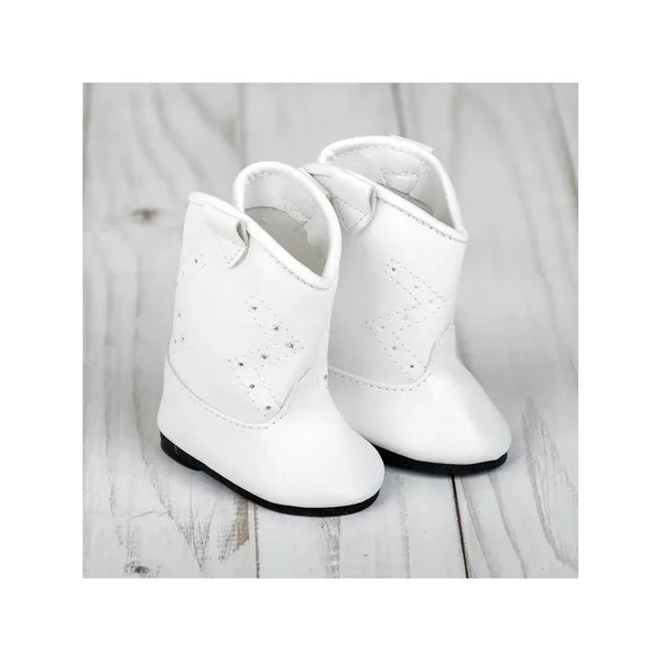 Сапоги для куклы "Орнамент", длина подошвы: 7,5 см, цвет мол