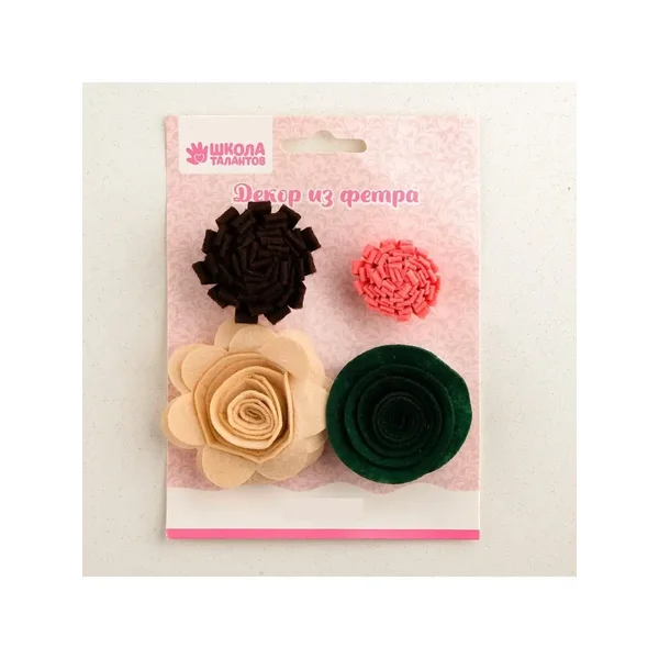 Декор из фетра "Цветы №10"