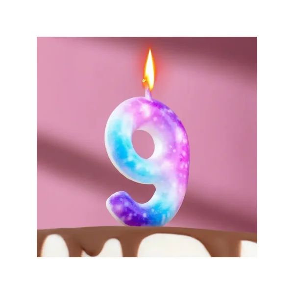 Свеча для торта цифра 9
