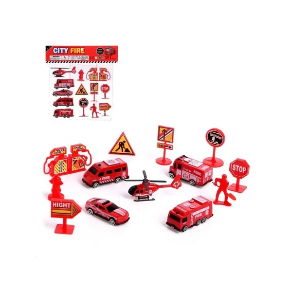 Набор игровой/Пожарная служба/для мальчика/Детские машинки