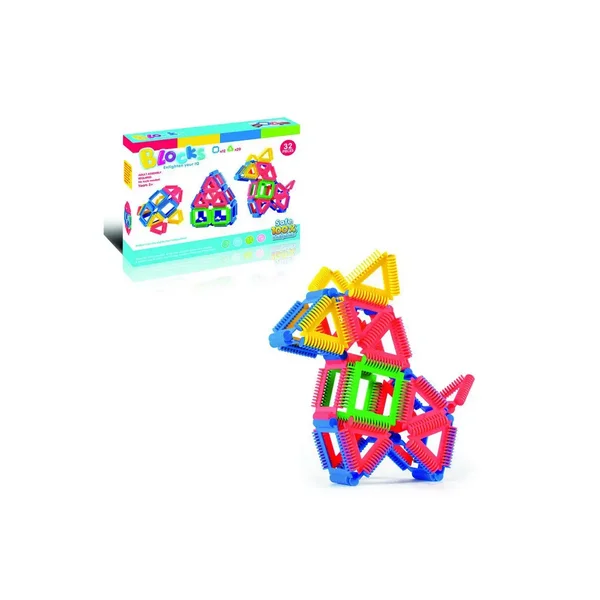 Конструктор "Обучающие фигуры", 32 детали/Игольчатый/Игровой