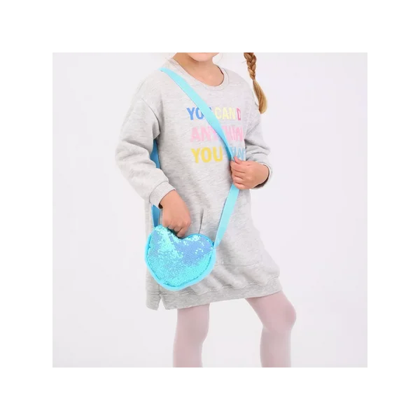 Сумка детская с пайетками через плечо