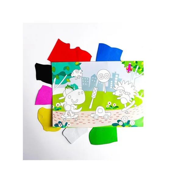 Аппликация 3D "Друзья-скейтеры" из ЕVA