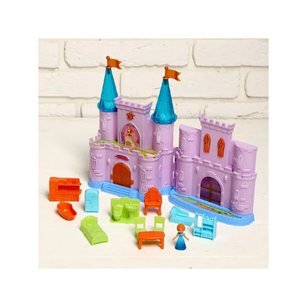 Замок для кукол, с фигурками, свет, звук, с аксессуарами