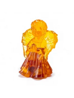 Небольшая фигурка с натуральным янтарём Ангел к крыльями Amberprofi 334194500 купить за 1 179 ₽ в интернет‑магазине Wildberries