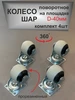Колесо для мебели поворотное на площадке ШАР d-40мм 334232761 купить за 308 ₽ в интернет‑магазине Wildberries