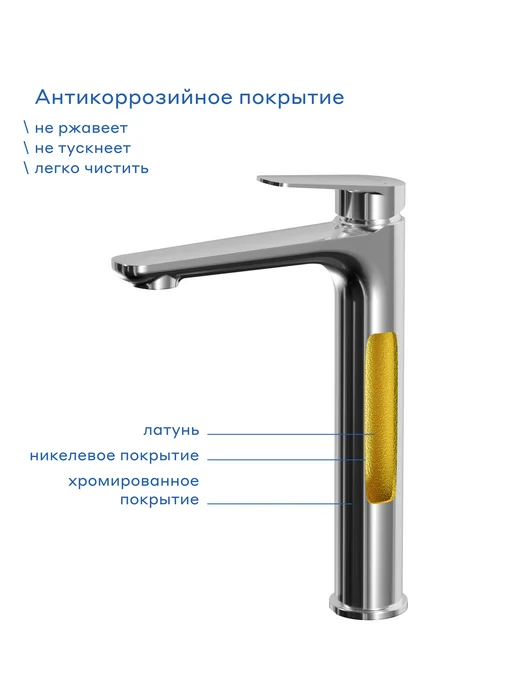 Pragma Смеситель для накладной раковины Lagva, хром, LGV3.CFWT.043, вариант, фото 7