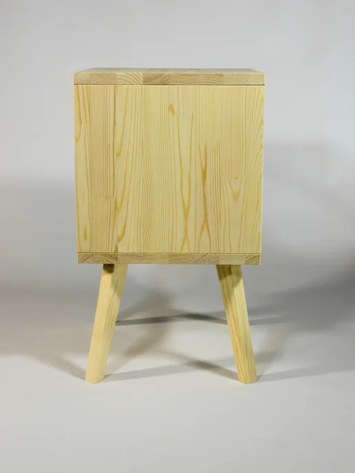 Wood-Shop Тумба прикроватная "Куб-Мини" из дерева натуральная 30см, желтый, фото 4