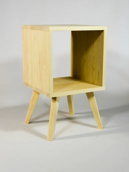 Wood-Shop Тумба прикроватная "Куб-Мини" из дерева натуральная 30см, желтый, фото 5