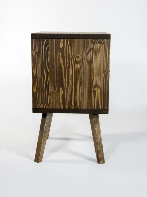 Wood-Shop Тумба прикроватная "Куб-Мини" из дерева орех 30см, коричневый, фото 4