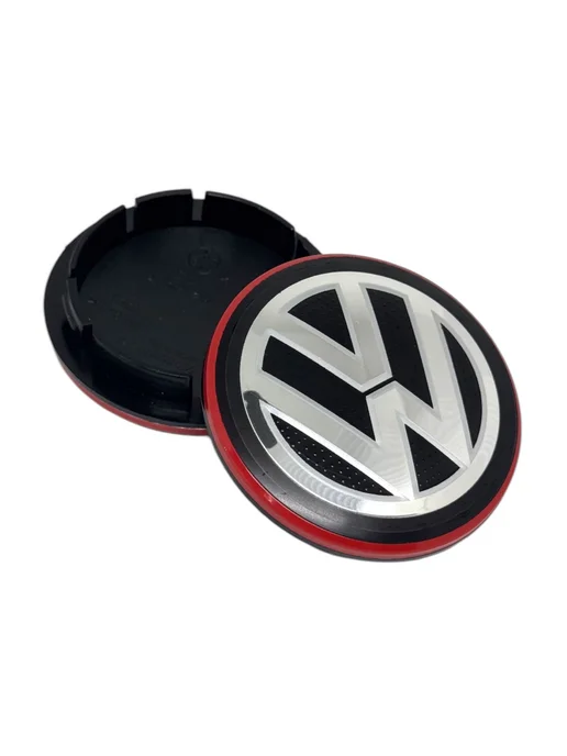 Колпачки литых дисков Volkswagen 65 мм, черный, фото 4