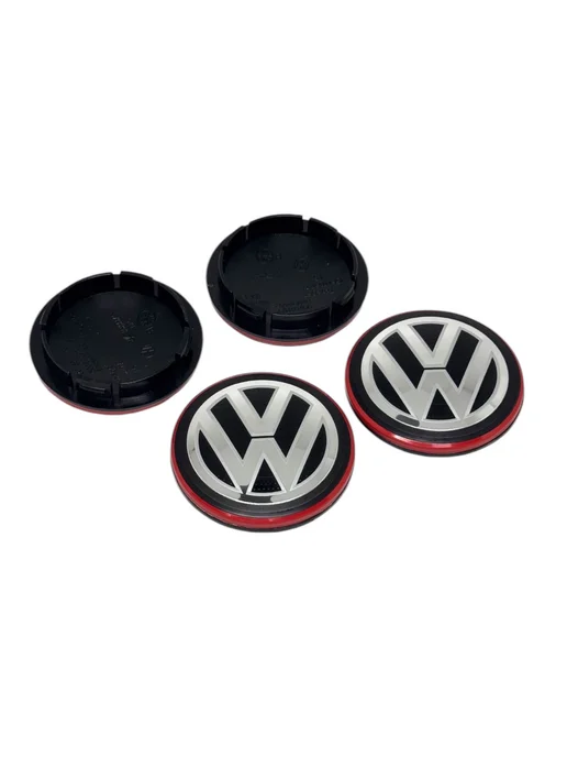 Колпачки литых дисков Volkswagen 65 мм, черный, фото 5