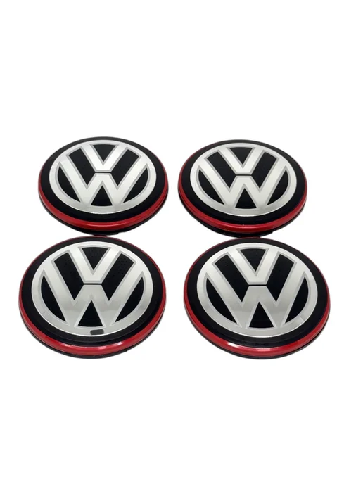 Колпачки литых дисков Volkswagen 65 мм, черный, фото 7