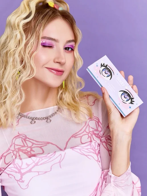 SODA Палетка теней KAWAII, серый, фото 3