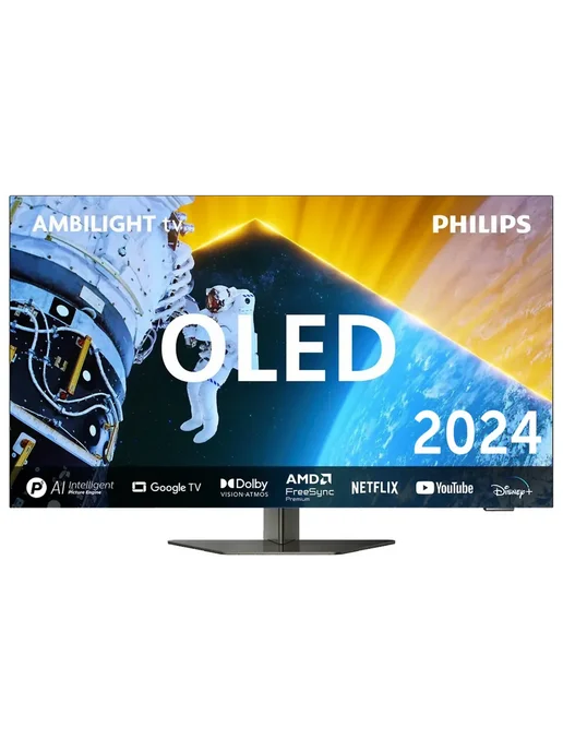 PHILIPS Телевизор 55″ 55OLED859, OLED EX, 4K UHD, черный, фото 3