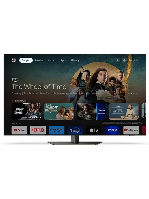 PHILIPS Телевизор 55″ 55OLED859, OLED EX, 4K UHD, черный, фото 5