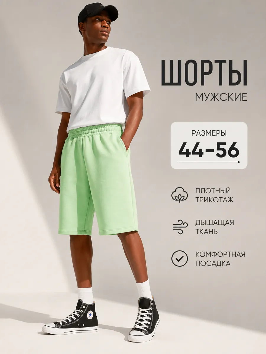 Шорты мужские трикотажные летние с карманами