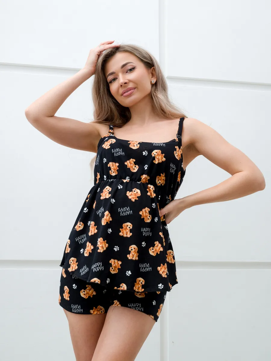 Пижама для беременных и кормящих мам