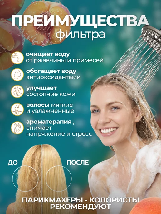 FortuNew Фильтр для душа очищающий с витаминами и минералами, вариант, фото 2