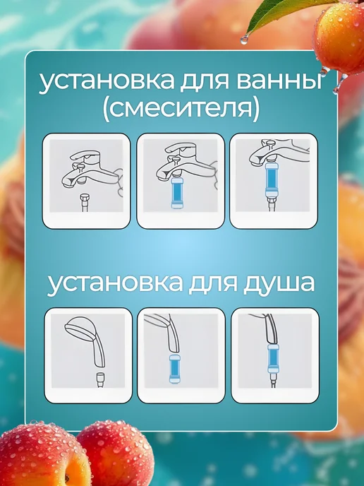 FortuNew Фильтр для душа очищающий с витаминами и минералами, вариант, фото 5