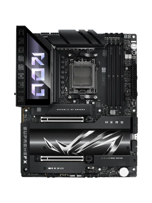 Asus Материнская плата ROG CROSSHAIR X870E HERO AM5 AMD X870E ATX, HERO AM5 AMD ATX, фото 2