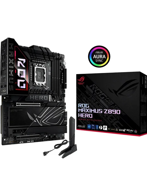 Asus Материнская плата ROG MAXIMUS Z890 HERO LGA1851 Intel Z890 A, HERO LGA1851 Intel A