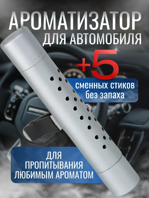 ФЛЮИД Ароматизатор в машину на дефлектор металл, вариант