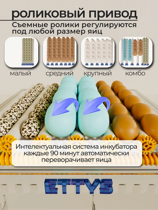 Etty's Инкубатор для яиц автоматический с терморегулятором, белый, фото 2