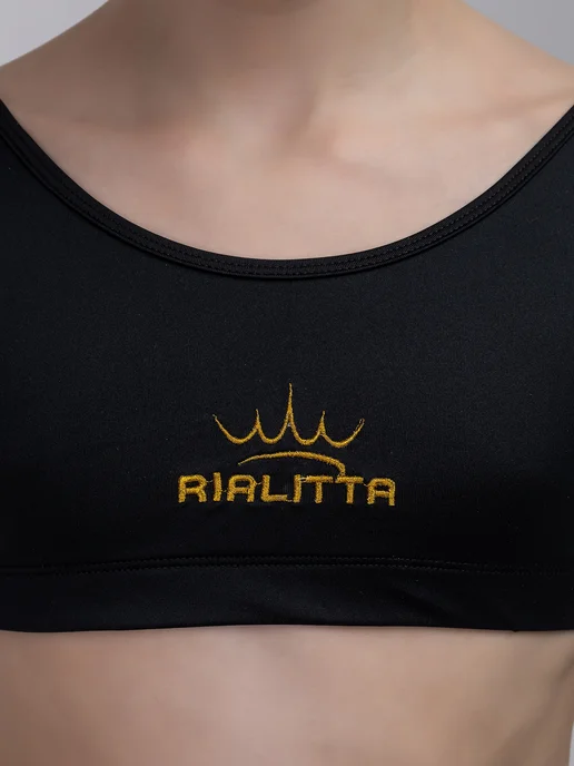 RIALITTA Топ спортивный, черный, фото 3