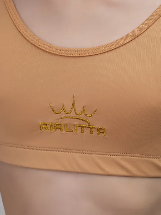 RIALITTA Топ спортивный, бежевый, фото 3