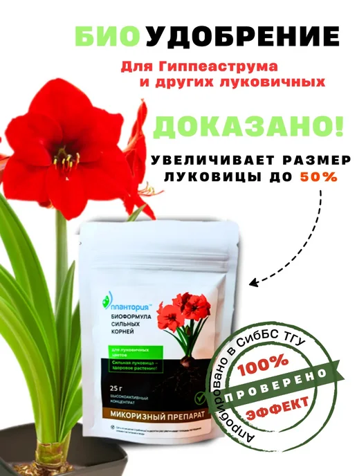 ПлантаМик микориза для луковичных гиппеаструм, 25 г ПлантаПлюс