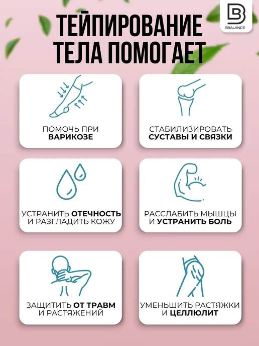 BBalance GENTLE Кинезио тейп для лица 5см*5м, лавандовый, 5 м, фото 7