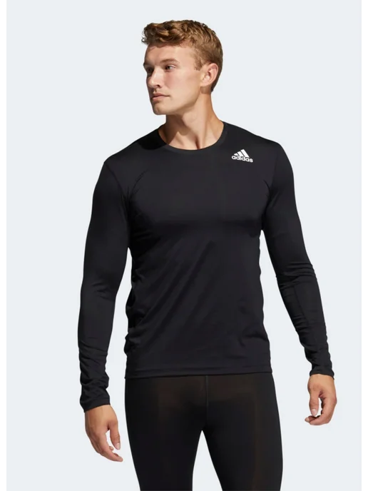 adidas Лонгслив Training Long Sleeves Top, черный
