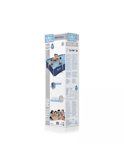 Bestway Прямоугольный каркасный бассейн 300х200х66 см, 200x66 см, фото 3