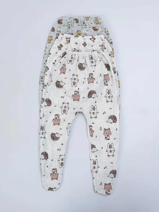 IVANOVO KIDS Ползунки для новорожденных детей комплект 3 шт, 3 шт, фото 6