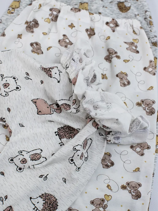 IVANOVO KIDS Ползунки для новорожденных детей комплект 3 шт, 3 шт, фото 8