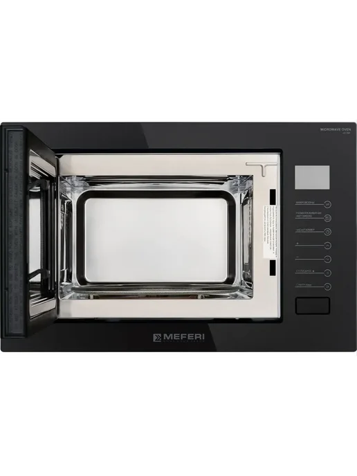 Meferi Микроволновая печь встраиваемая MMO6025BK POWER 25 л, черный, фото 3