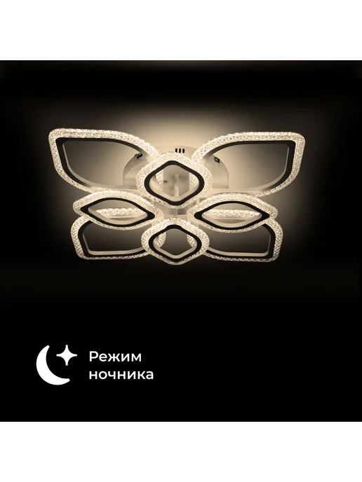Homsly Люстра светодиодная, 100 Вт, с пультом управления ACL_033, 100 Вт, фото 3