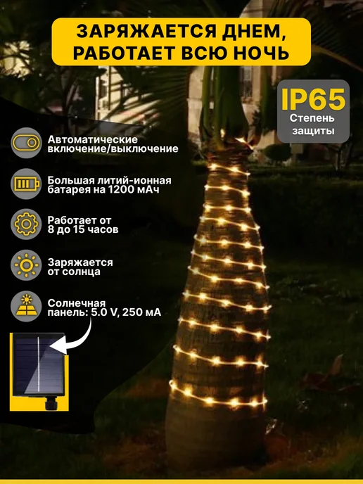 Onkomi Light Уличная электрогирлянда на солнечной батарее, вариант, фото 2