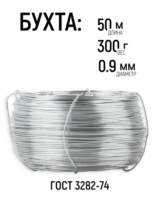 FIT FINCH INDUSTRIAL TOOLS FIT Проволока вязальная 0,9 мм x 50 м оцинкованная, 50 м, фото 3