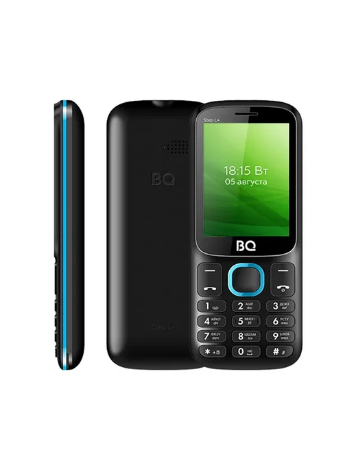 BQ Мобильный телефон 2440 Step L+ 2.4" BT 2Mini-SIM черный, черный