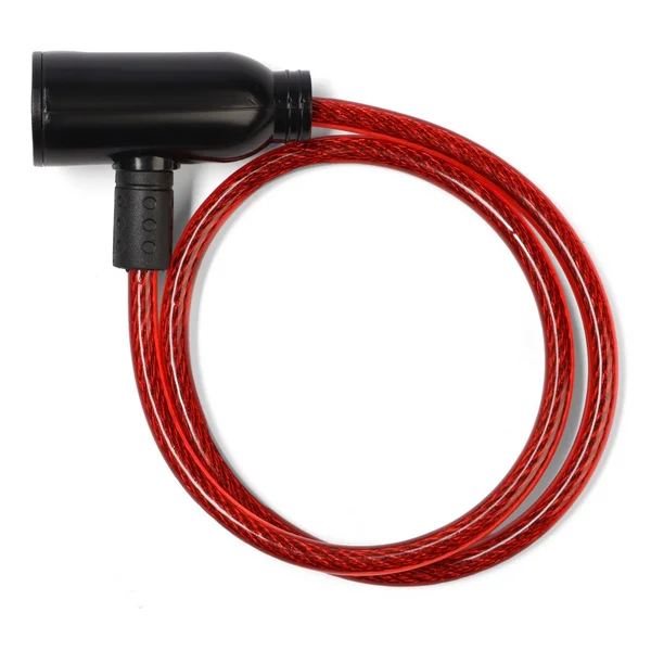 Замок навесной велосипедный, 600 мм, d-6 мм, микс