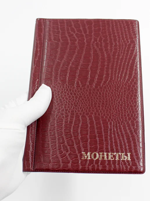 МДЪ Альбом для коллекционирования монет Кляссер, красный, фото 5