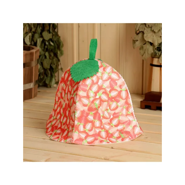 Шапка банная женская Ягодка