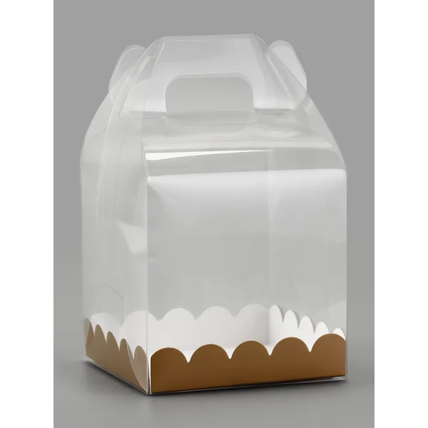 Коробка для торта с прозрачной крышкой
