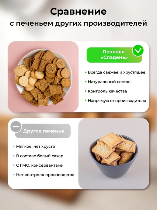 ДРЕВО ЖИЗНИ И СЛАДЕНЬ Печенье без сахара чайное песочное 800 г, пп питание, 800 г, фото 4