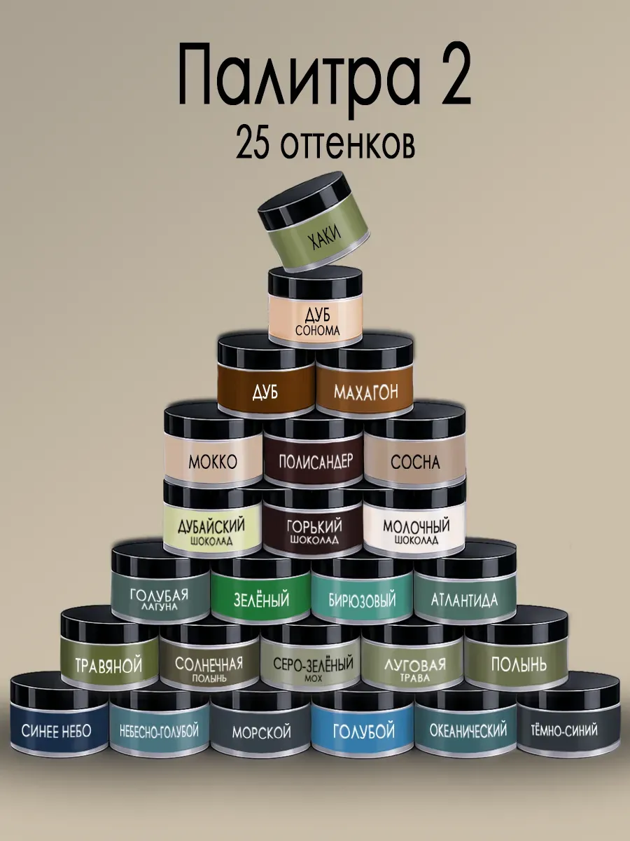 Краска для стен оливковый 1,2 кг фото 11